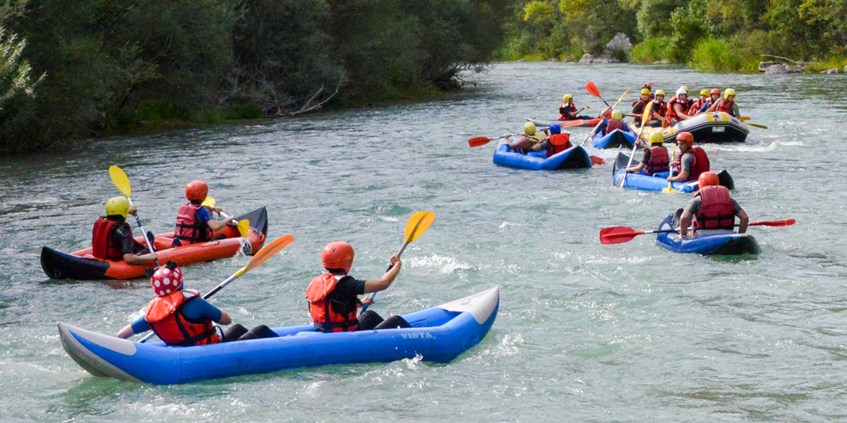 Canoë, kayak, rafting, canyoning & stand-up paddle