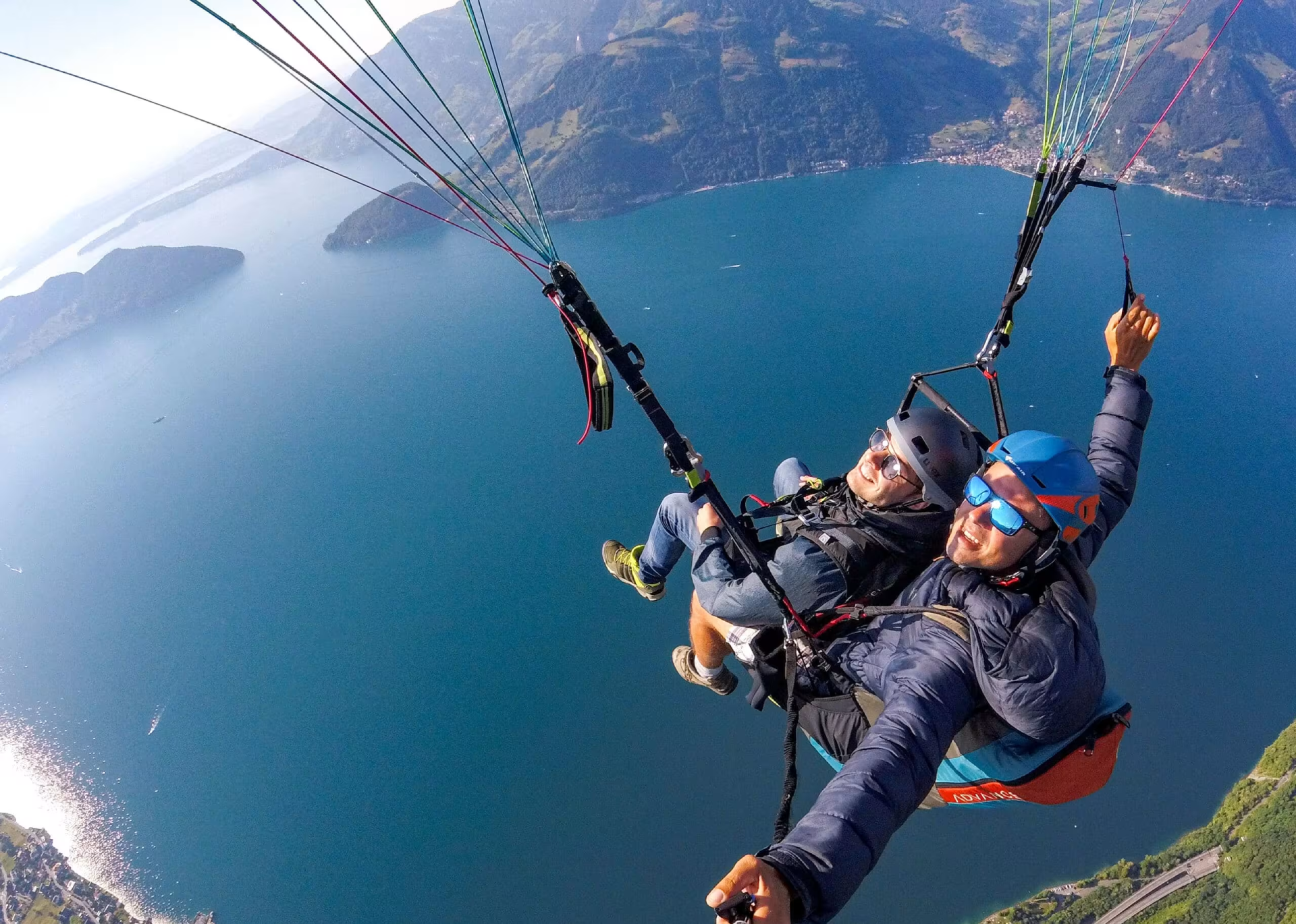 Parapente et saut en tandem